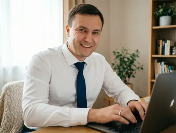 Специалист на онлайн-занятии по речи